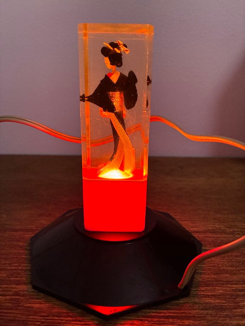 希少 昭和 レトロ 舞妓 芸者 美人 照明 水中花 レトロ照明 雑貨 レトロ雑貨