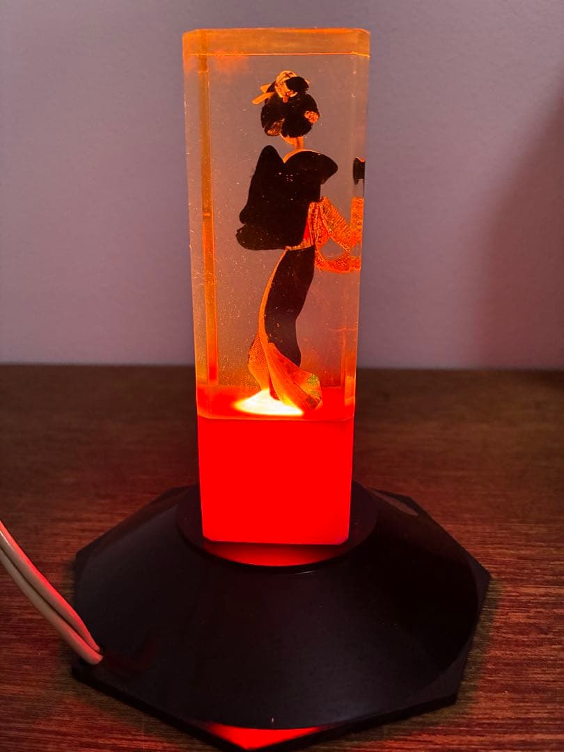 希少 昭和 レトロ 舞妓 芸者 美人 照明 水中花 レトロ照明 雑貨 レトロ雑貨