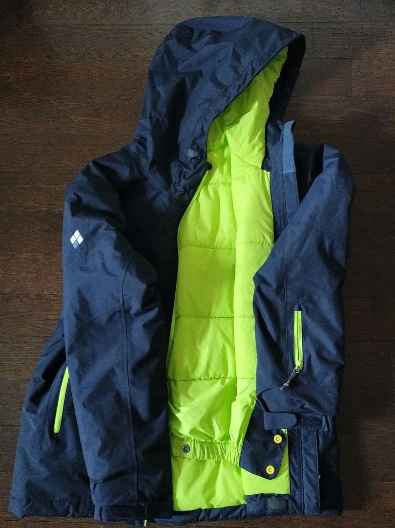 mont-bell 子ども用スキーウェア ネイビー/ライム