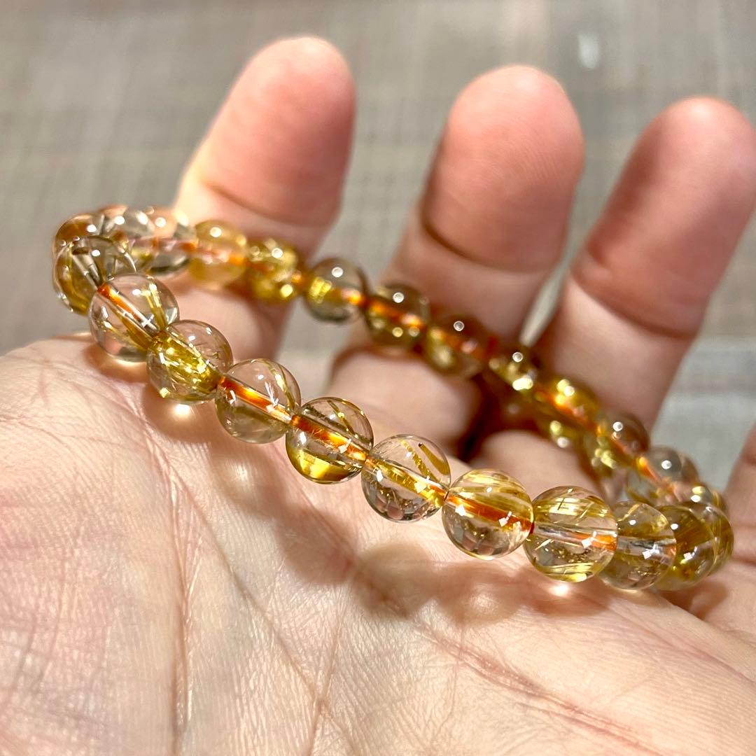 最高級　タイチンルチル　ブレスレット　5