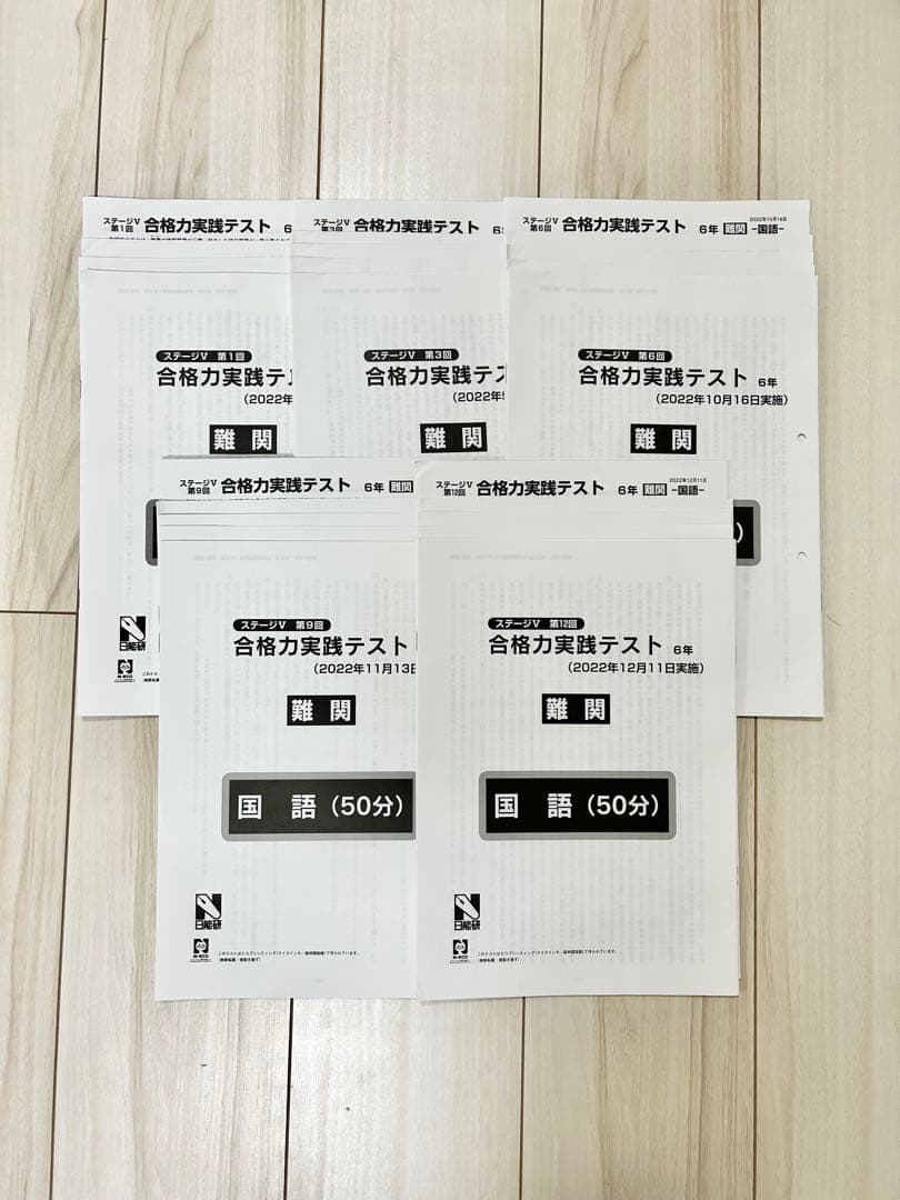2022年度】日能研 6年 後期 ☆合格力実践 合格力育成テスト☆ 11回分
