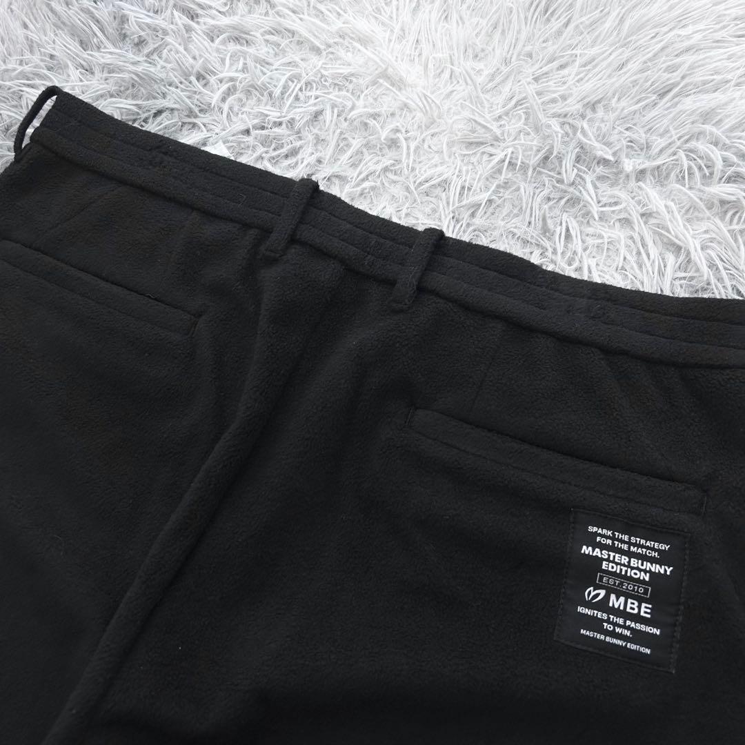 新品　マスターバニーエディション　パンツ　ストレッチ　起毛　ブラック　サイズ7