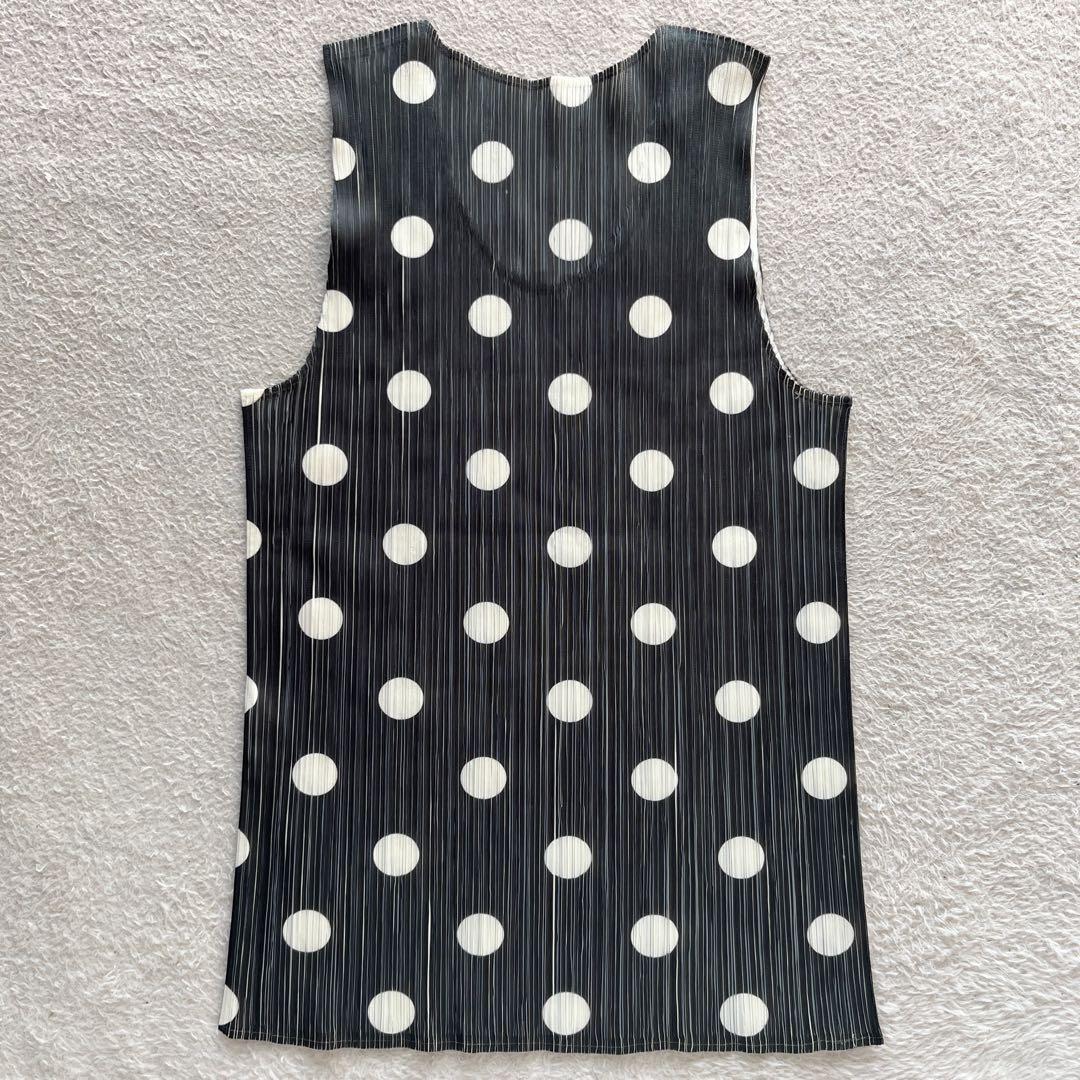 極美品✨PLEATS PLEASE イッセイミヤケ タンクトップ ドット