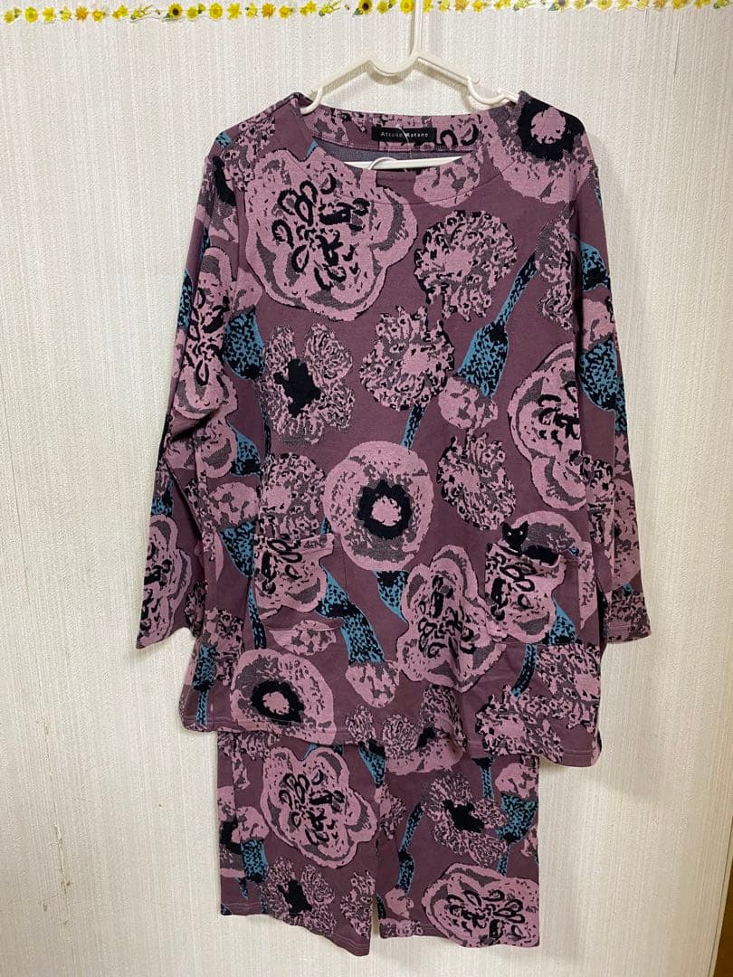 【新品・未使用、タグ付き】Atsuko Matano 花柄パジャマ　L