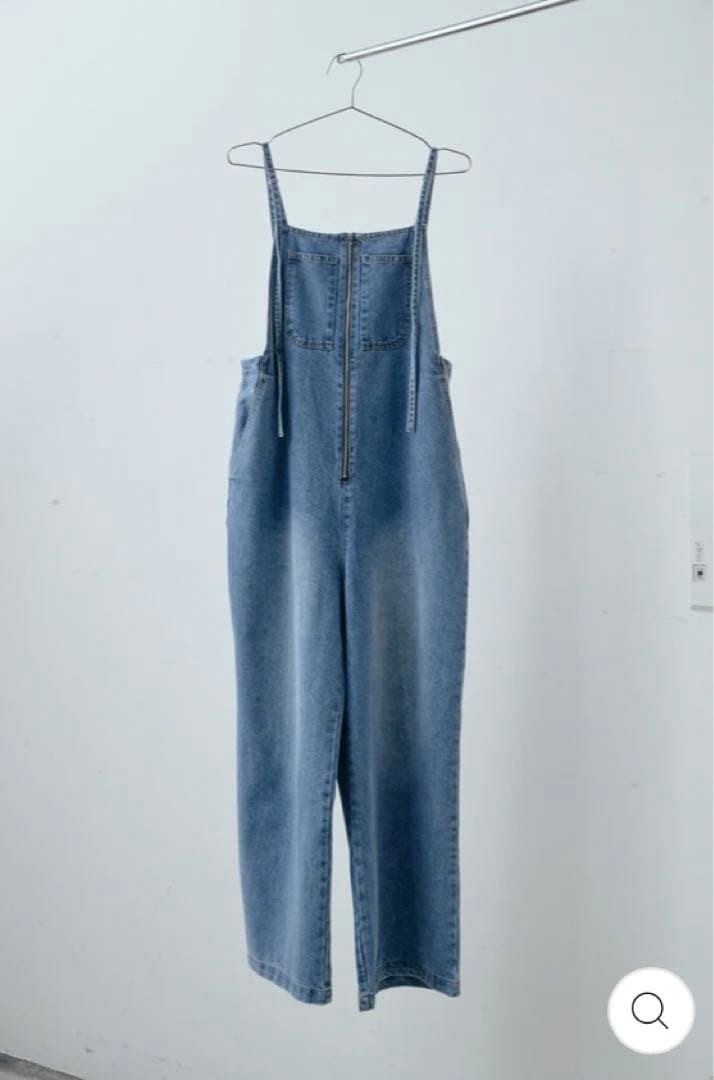 IAM ALPHA イアム ケープアンサンブルニット デニムサロペット セット