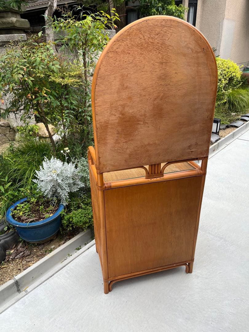 籐 ラタン ドレッサー チェスト ミラー 鏡 引き出し インテリア