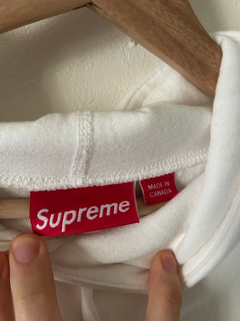 レア！貴重13ss supreme blingボックスロゴパーカーホワイト綾野剛