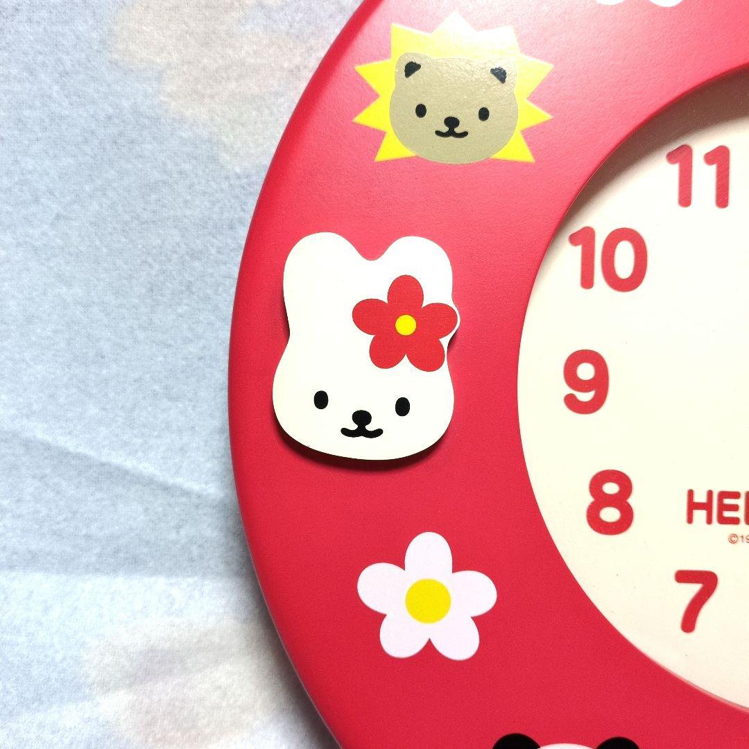 ✨️希少品✨️ ハローキティ 木製 壁掛け時計 99年製 平成レトロ 非売品