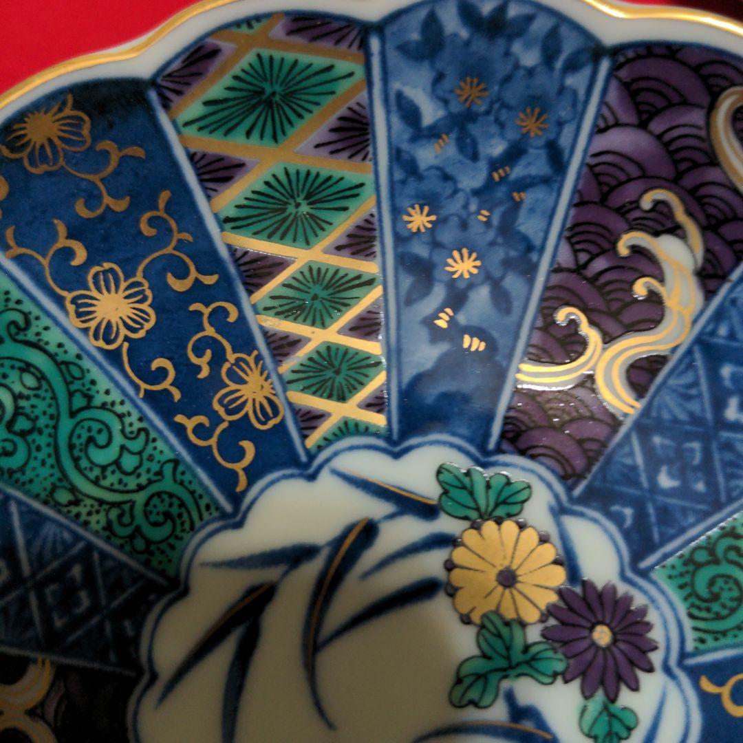 美濃焼 翔山窯 金彩錦絵 菊割 和皿 5枚 - メルカリ