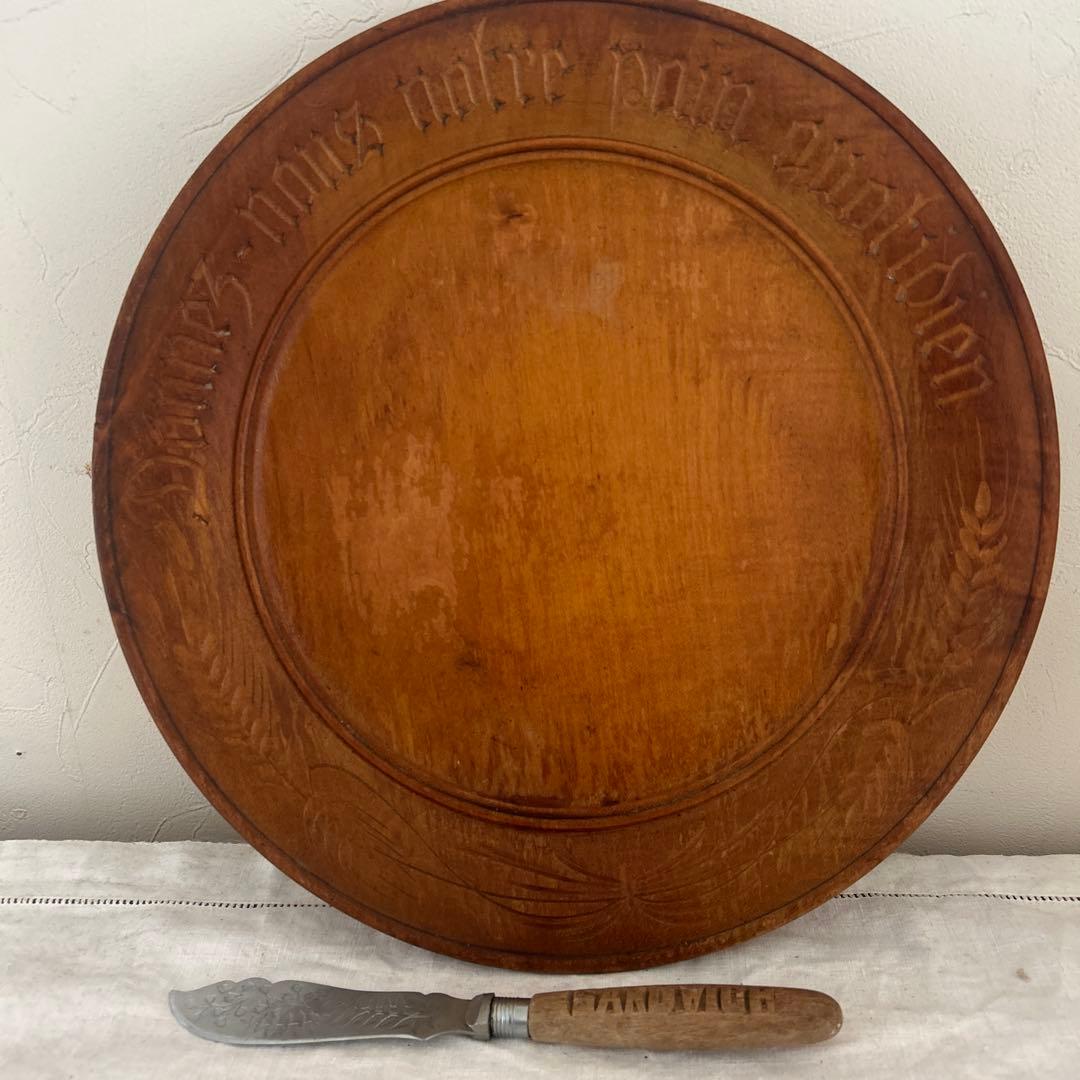 アンティーク　ブレッドボードとサンドイッチナイフのセット