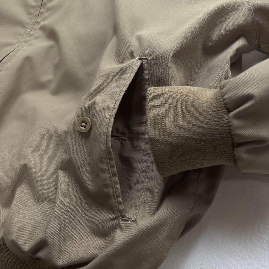 イングランド製　フレッドペリー スウィングトップ　サイズ42　刺繍ロゴ　ベージュ