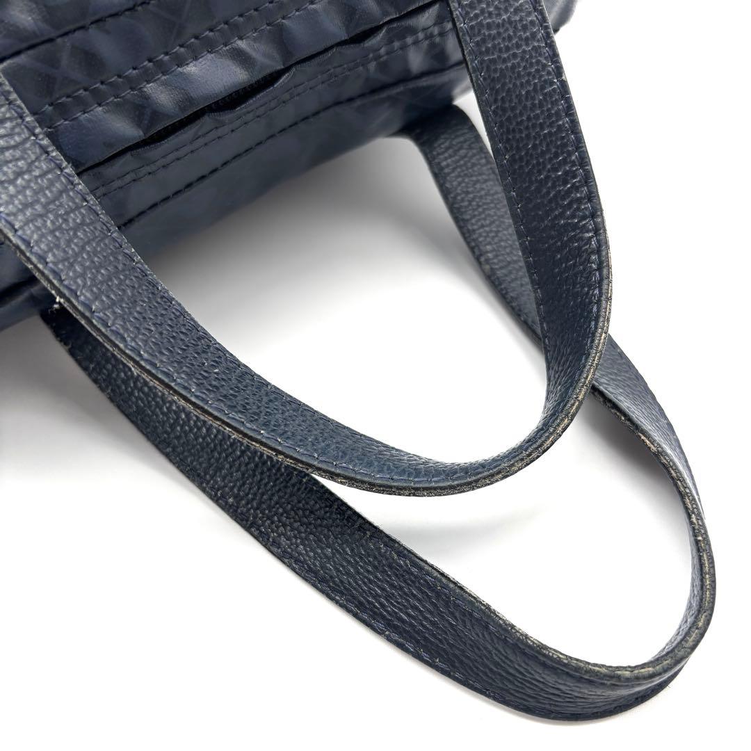 美品 ゲラルディーニ ソフティ 2way ハンドバッグ リュック 総柄 ネイビー