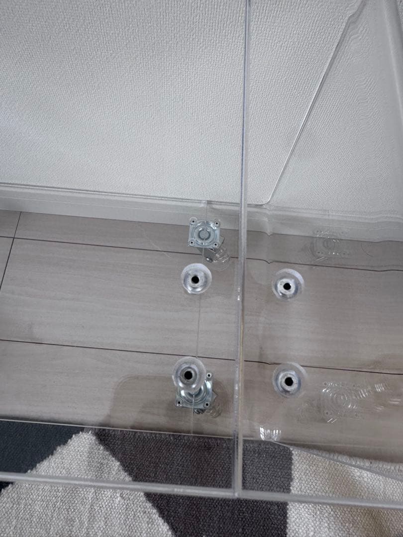 APTONEアプトン★クリアチェスト★透明アクリルキャスターラック