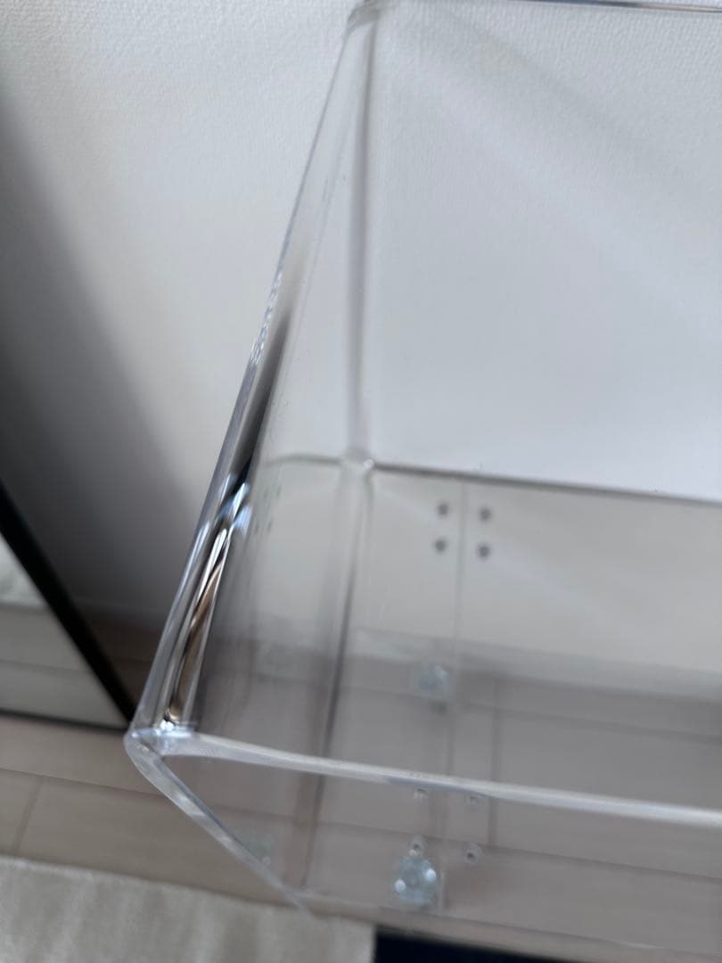 APTONEアプトン★クリアチェスト★透明アクリルキャスターラック