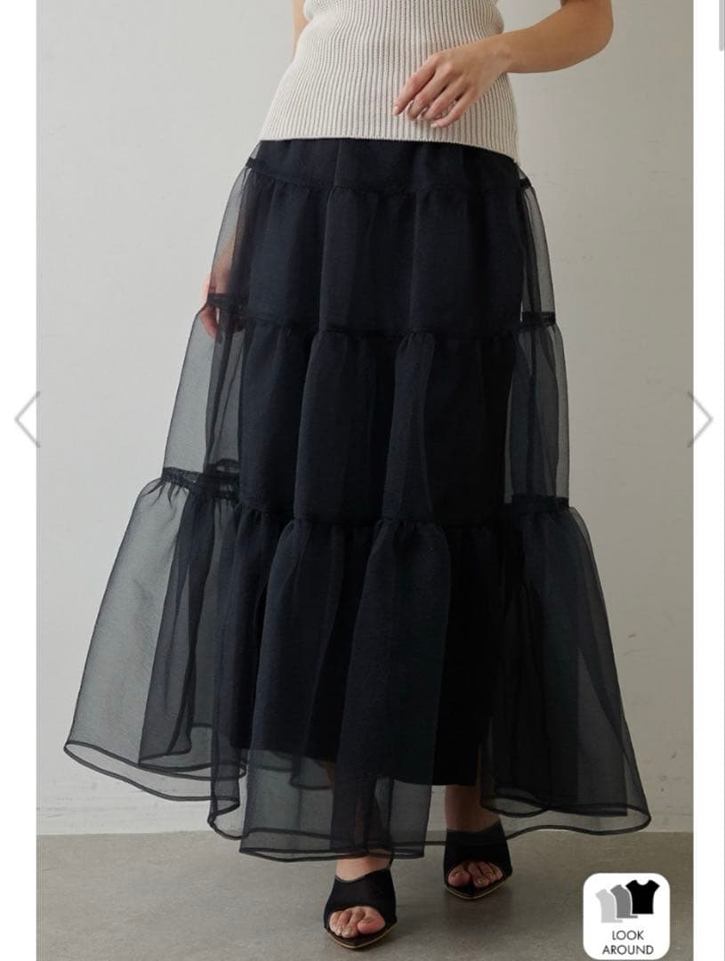 【超美品】Whim Gazetteオーガンジーボリュームスカートチュールスカート