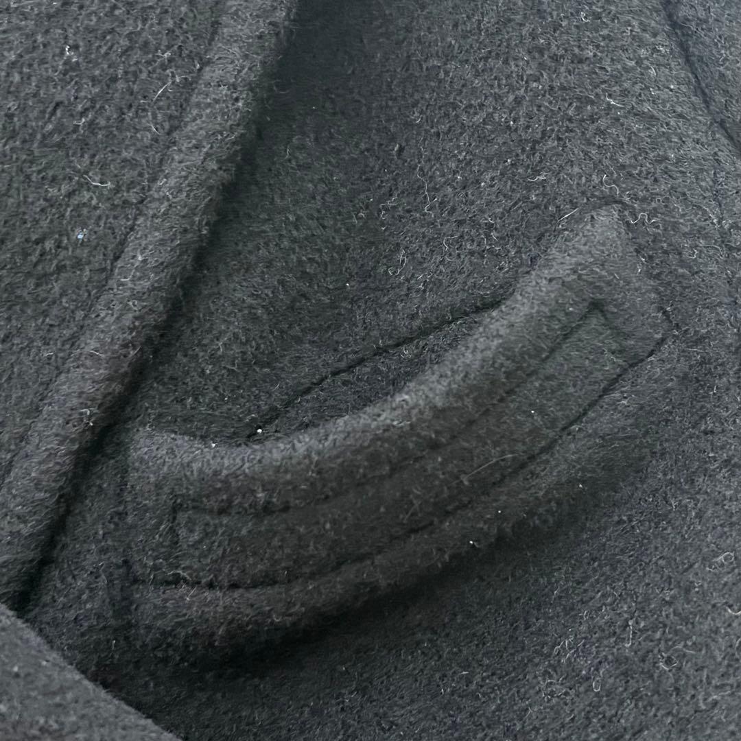 【美品】マックスマーラ ロングコート ピュアウール カシミヤ混 ダブル ブラック