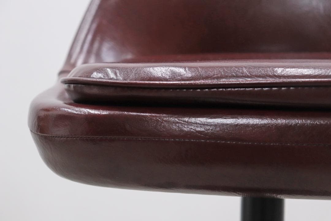 ※専用 在庫2脚 レトロ カウンターチェア 回転 スタンド ダイナー 合皮 赤茶