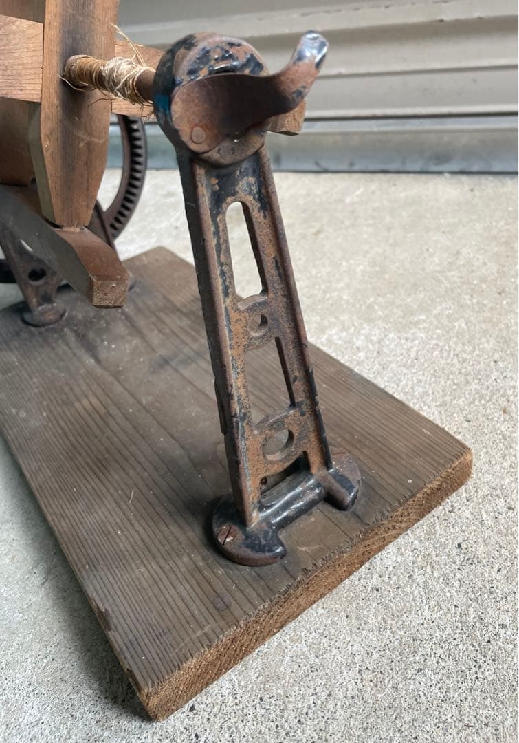稀少/アンティーク/当時物/蔵出し/古道具/鉄製/糸巻き機/糸巻き/歯車/④