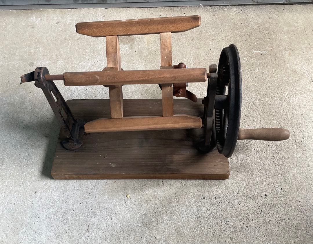 稀少/アンティーク/当時物/蔵出し/古道具/鉄製/糸巻き機/糸巻き/歯車/④