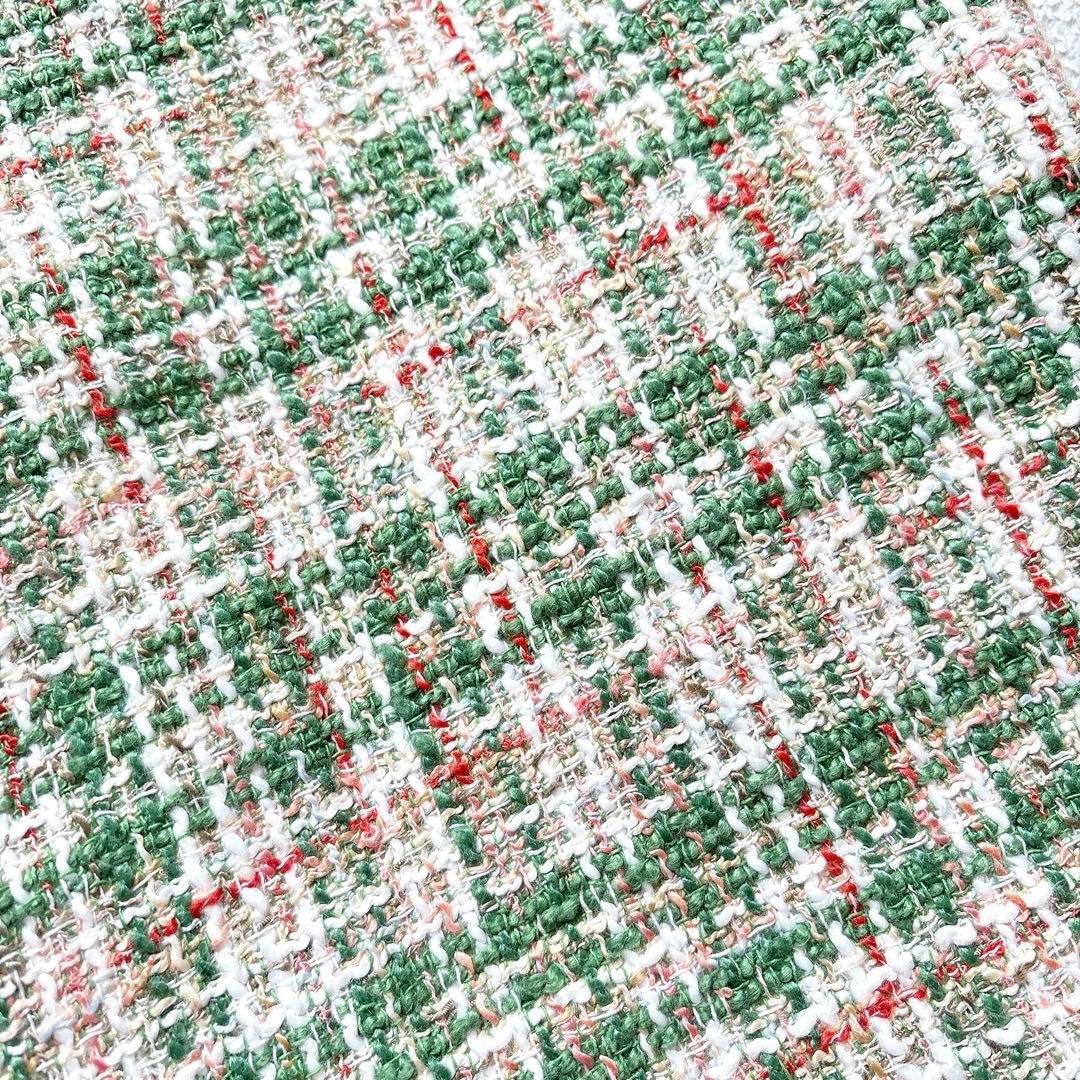 新品✨SEVENTENbyMIHOKAWAHITO ツイードパンツ グリーンM