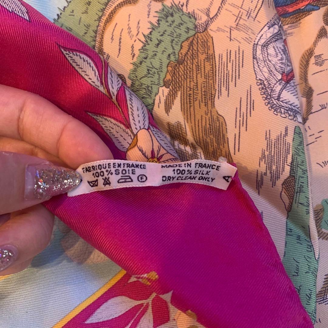 HERMESカレ90大判スカーフCOSTUMESDES DEPARTEMENTS