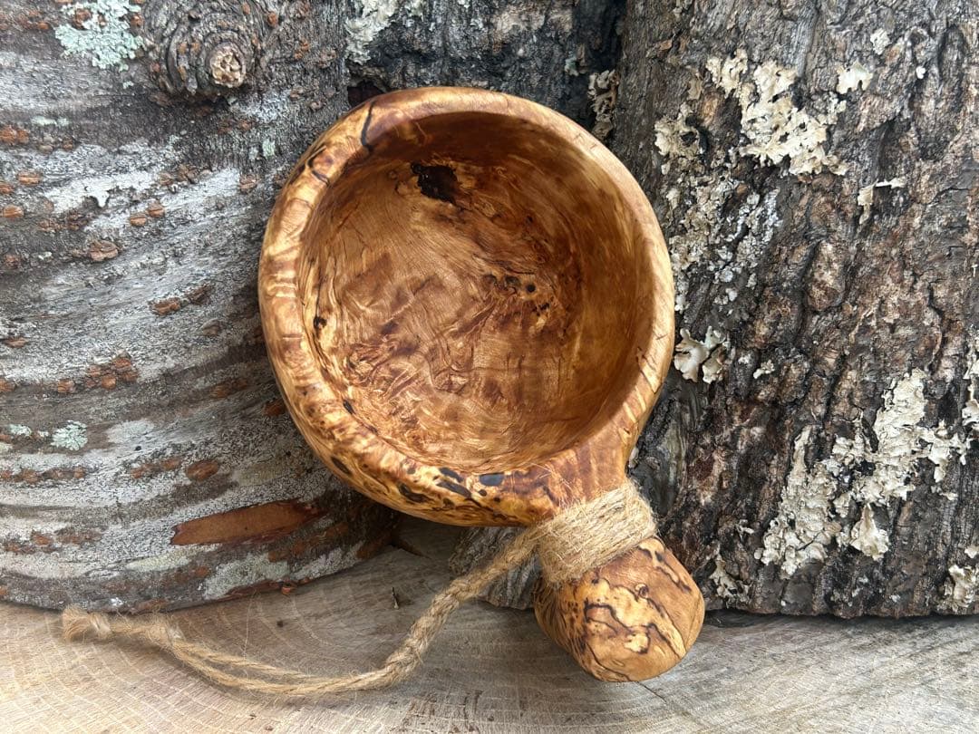 sunswood サンズウッド　白樺瘤　kuksa ククサ1点もの 手彫り