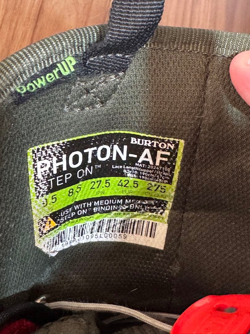Burton Step On 27.5cm PhotonブーツとMサイズバイン