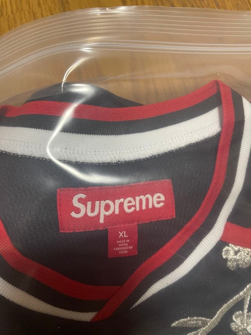 ウェア Supreme Floral Soccer Jersey \"Black\" XL