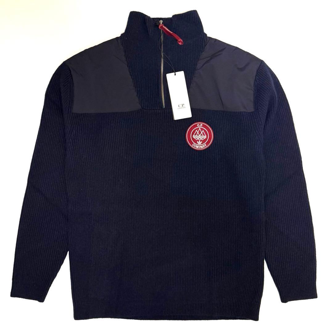 アディダス オリジナルス×シーピー カンパニー ハーフジップ　ニット　XL