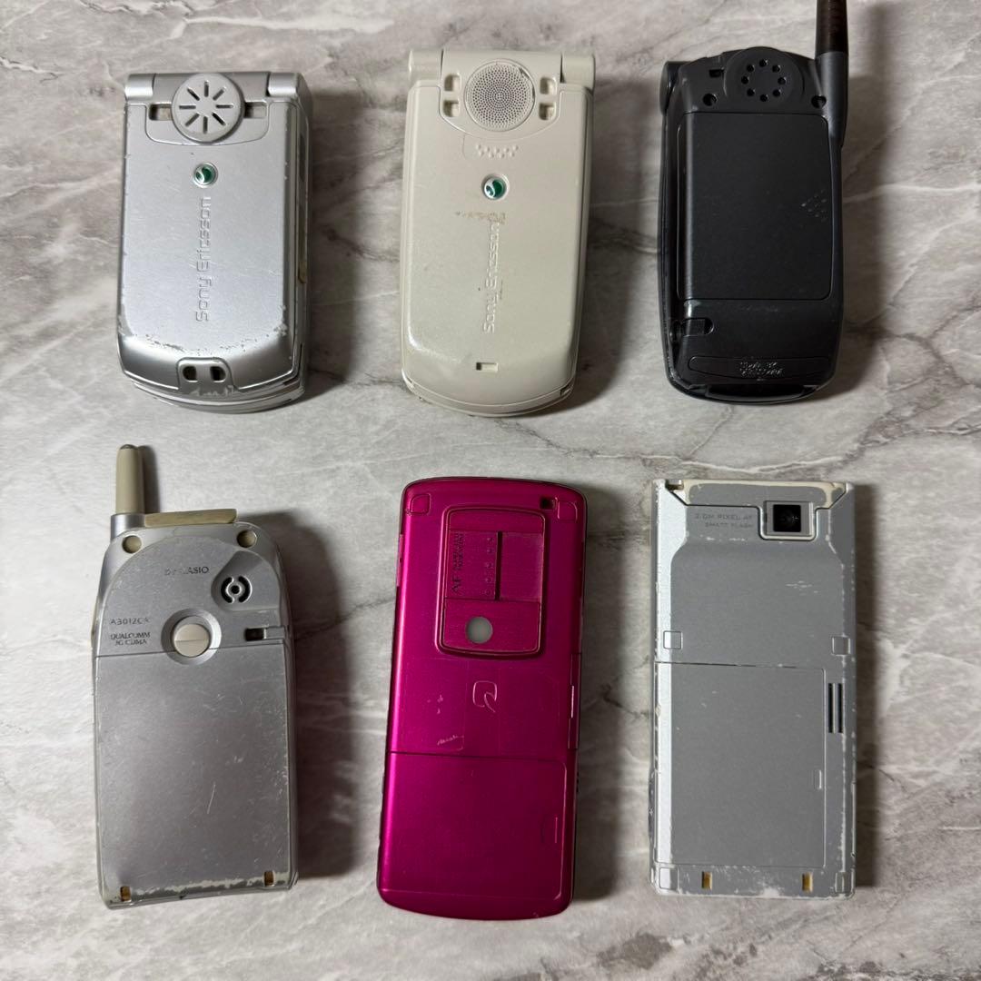 ガラケー6台セット au・docomo ジャンク 部品取り コレクション - メルカリ