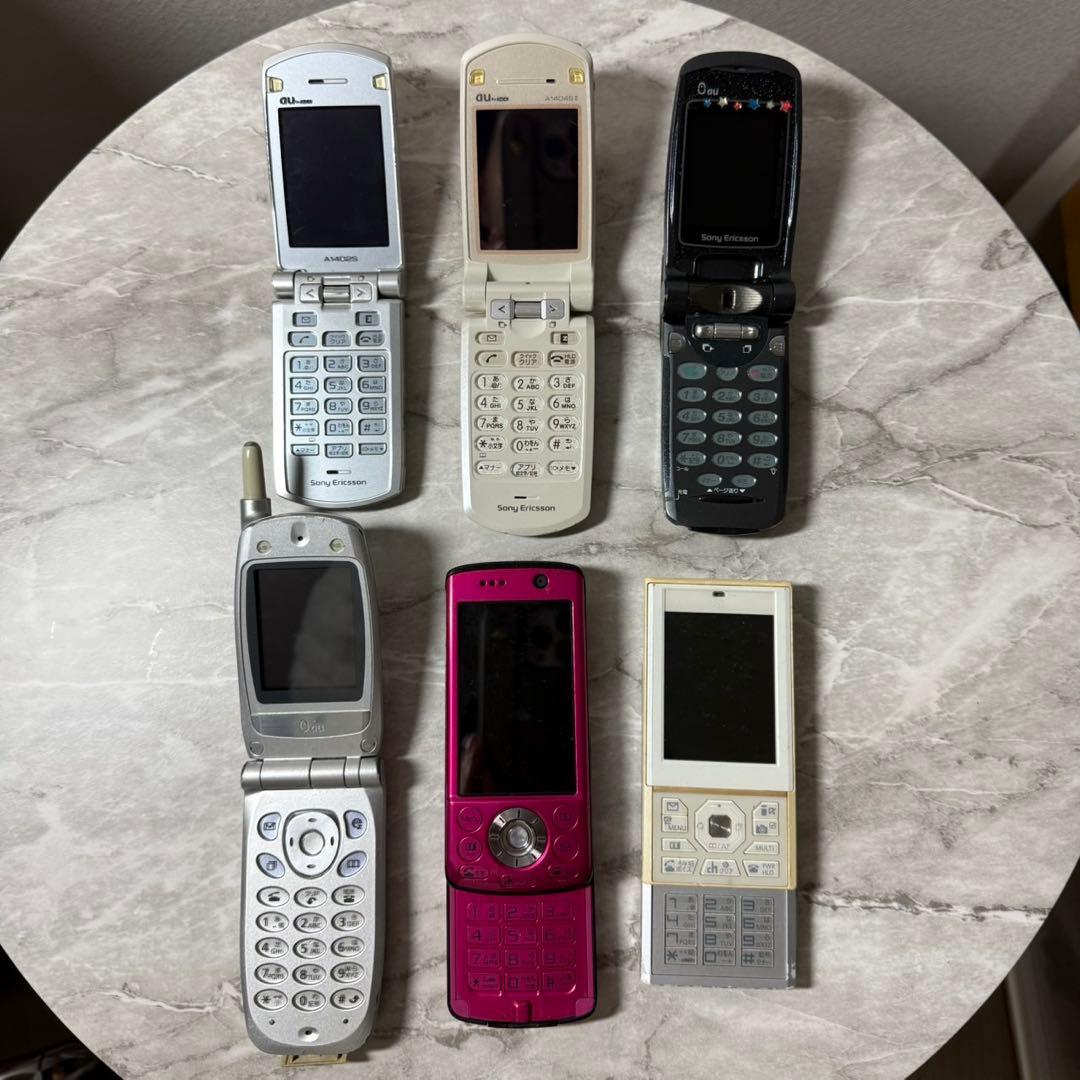 ガラケー6台セット au・docomo ジャンク 部品取り コレクション - メルカリ