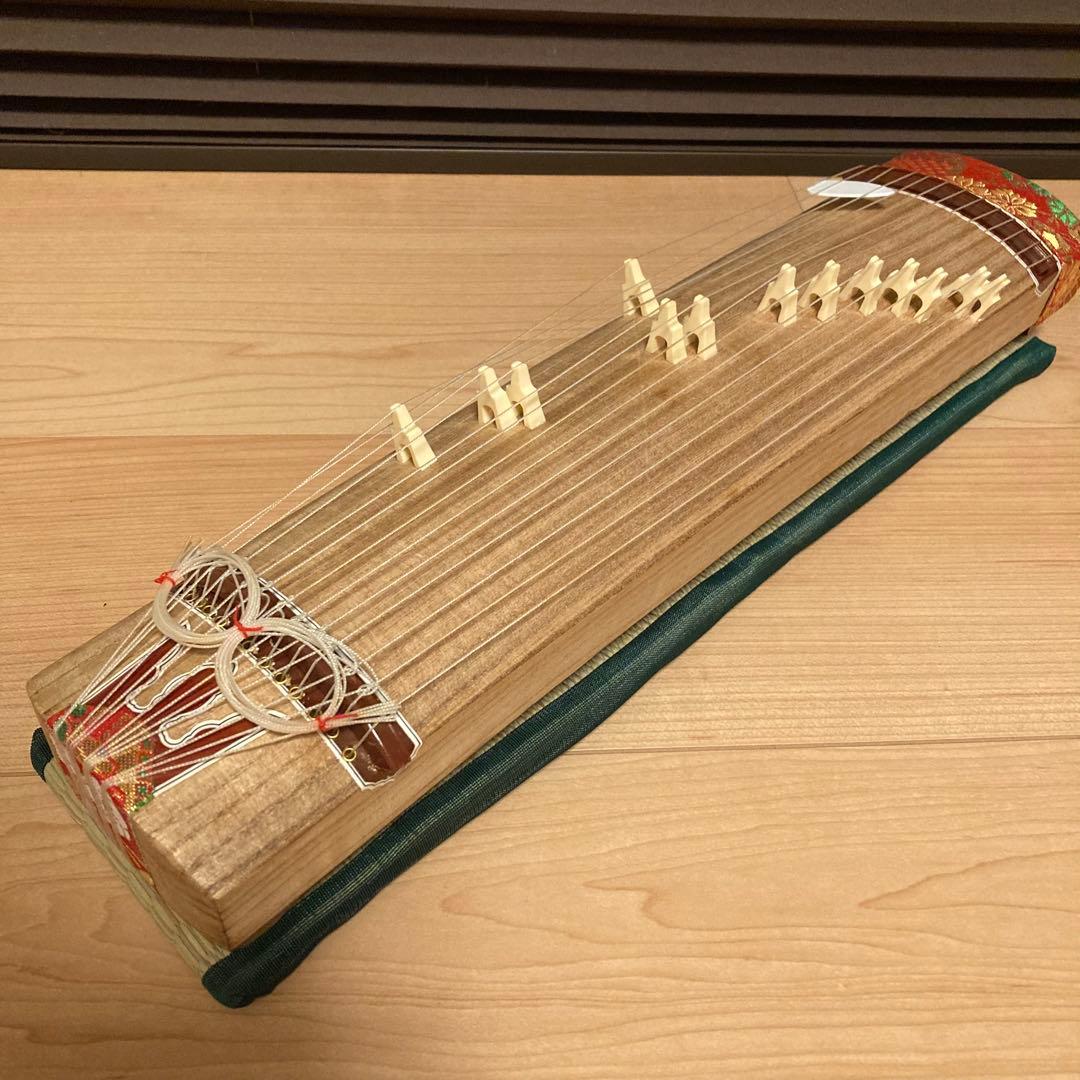 お琴 ミニ琴 13弦 木製 お琴の手びき