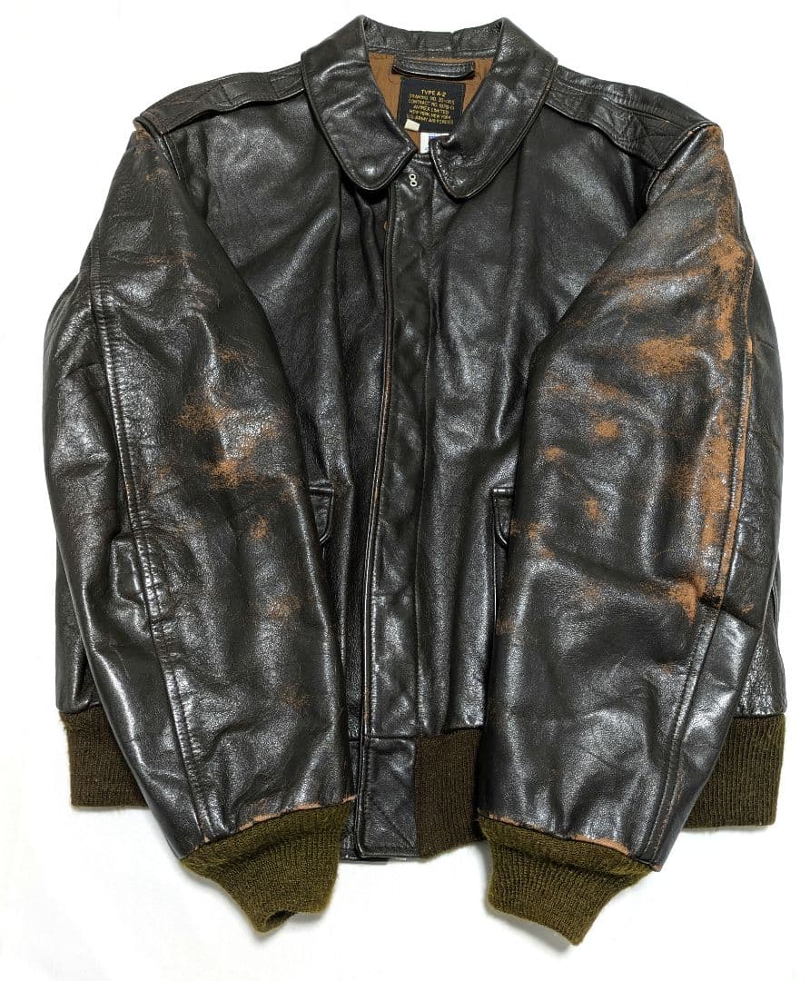 AVIREX ホースハイド A-2 レザージャケット 馬革　A2　44