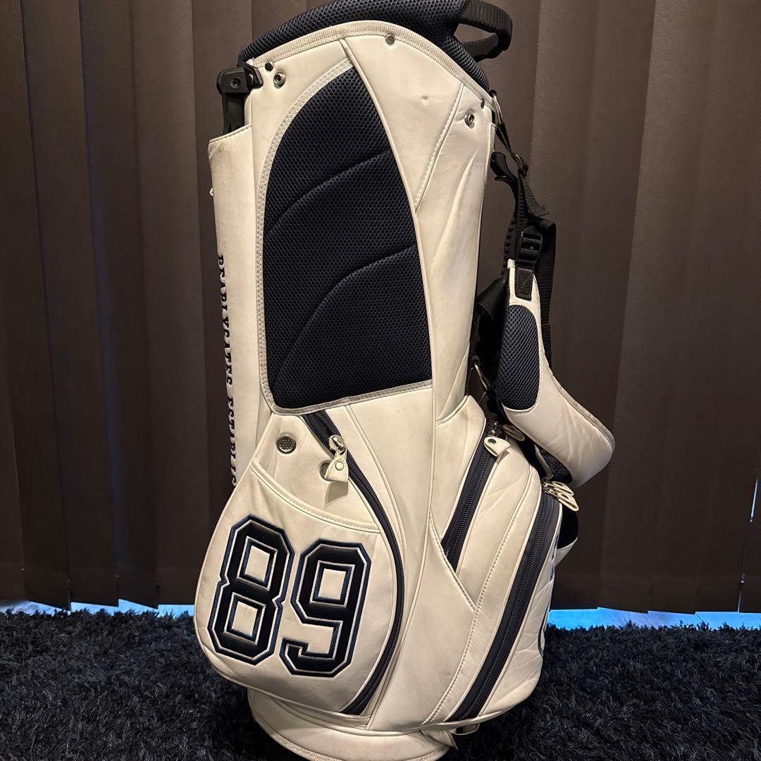 値下げ！PEARLY GATES キャディバッグ 89 ホワイト ネイビー