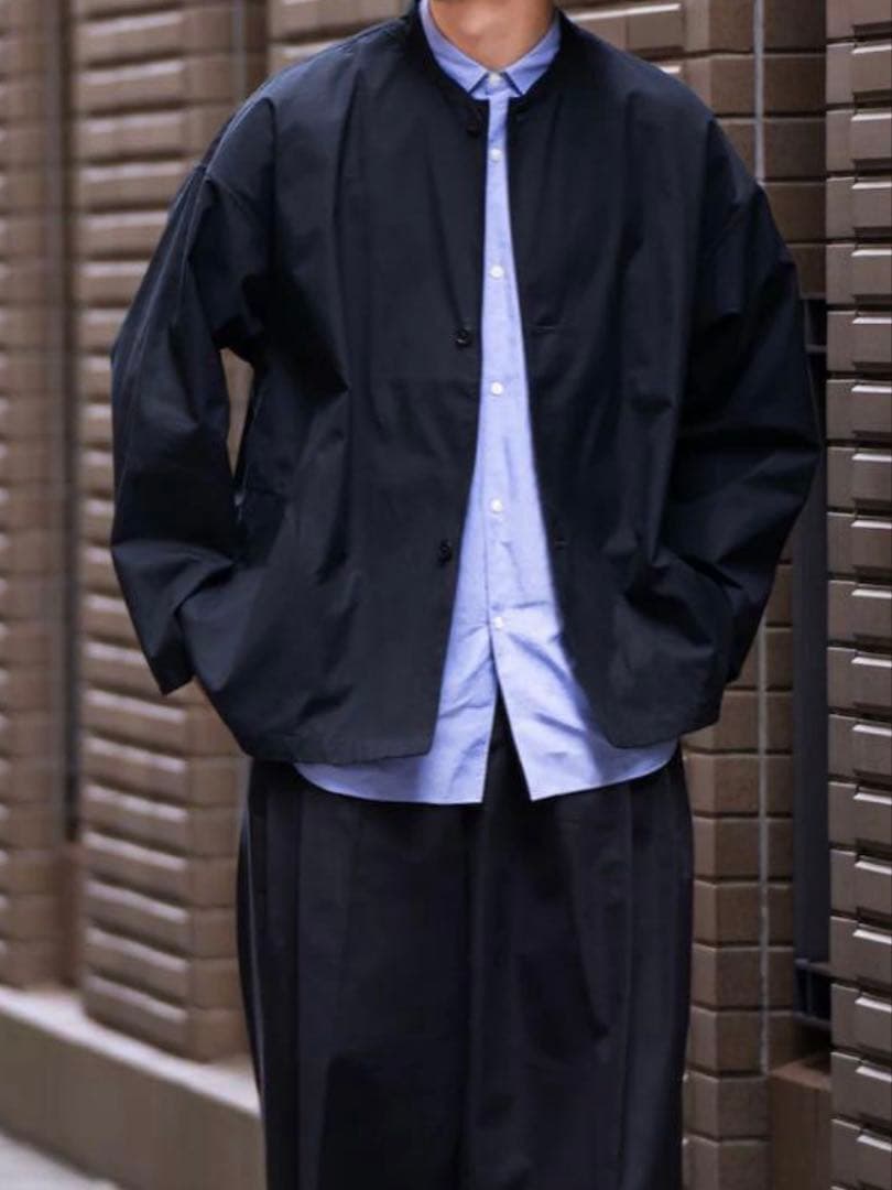 MUJI Labo 撥水高密度織りスタンドカラージャケット 黒 L-XL - メルカリ