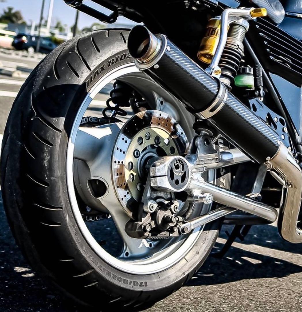 ZRX400実働から取り外し180太足 スイングアーム、前後ホイールその他