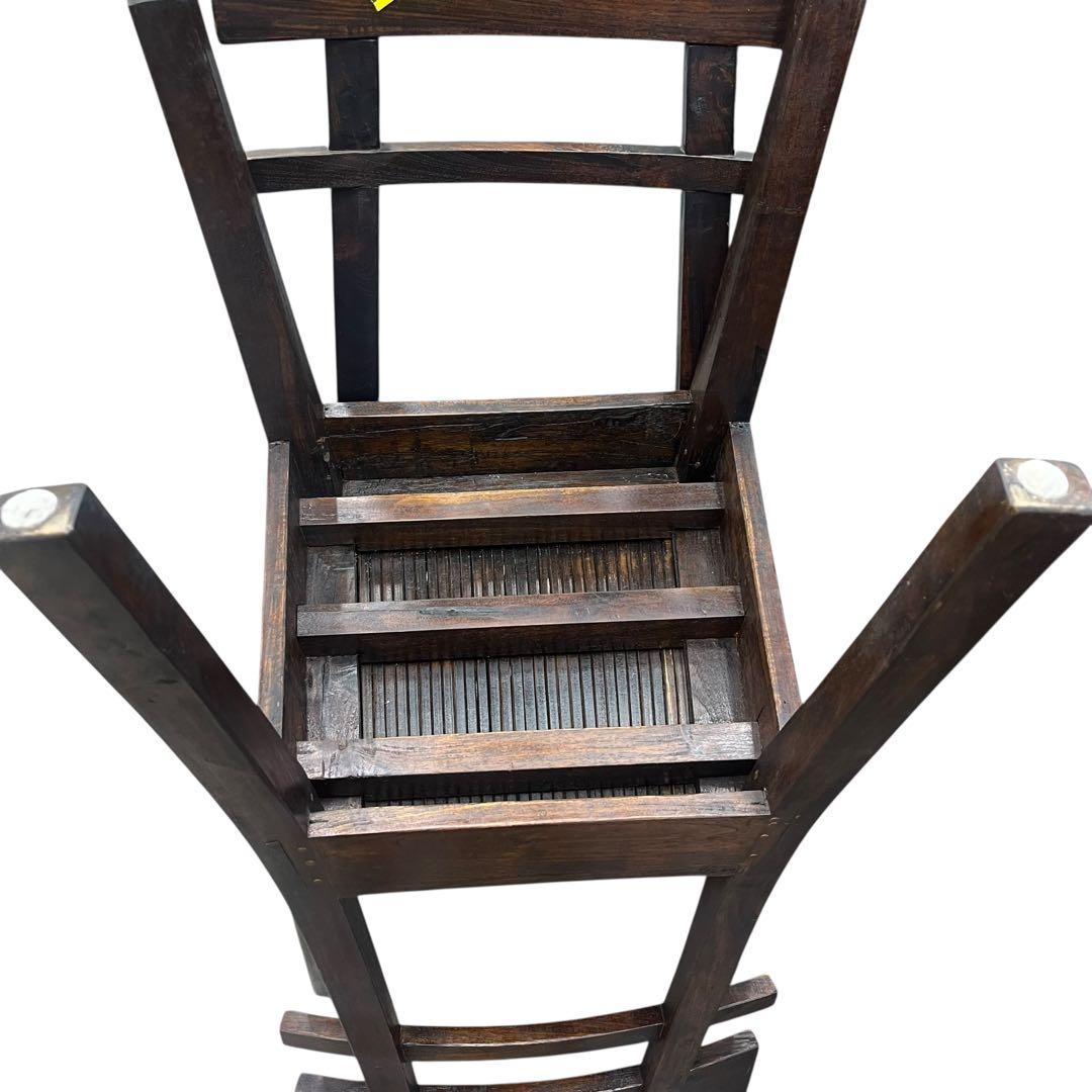 希少　一点物　木製　ダイニングチェア 2脚セット