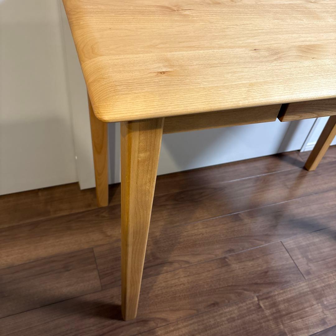 ISSEIKI 一世紀　ナチュラルウッドデスク 引き出し付き