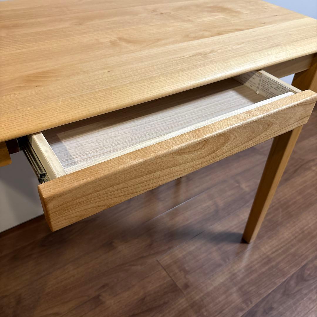 ISSEIKI 一世紀　ナチュラルウッドデスク 引き出し付き