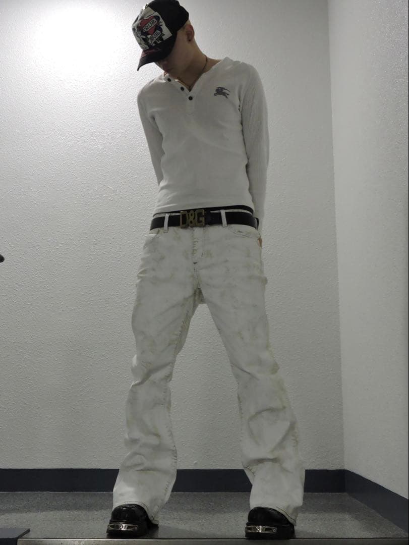 ワックス加工 フレアデニム y2k swag opium nubian LEAN - メルカリ