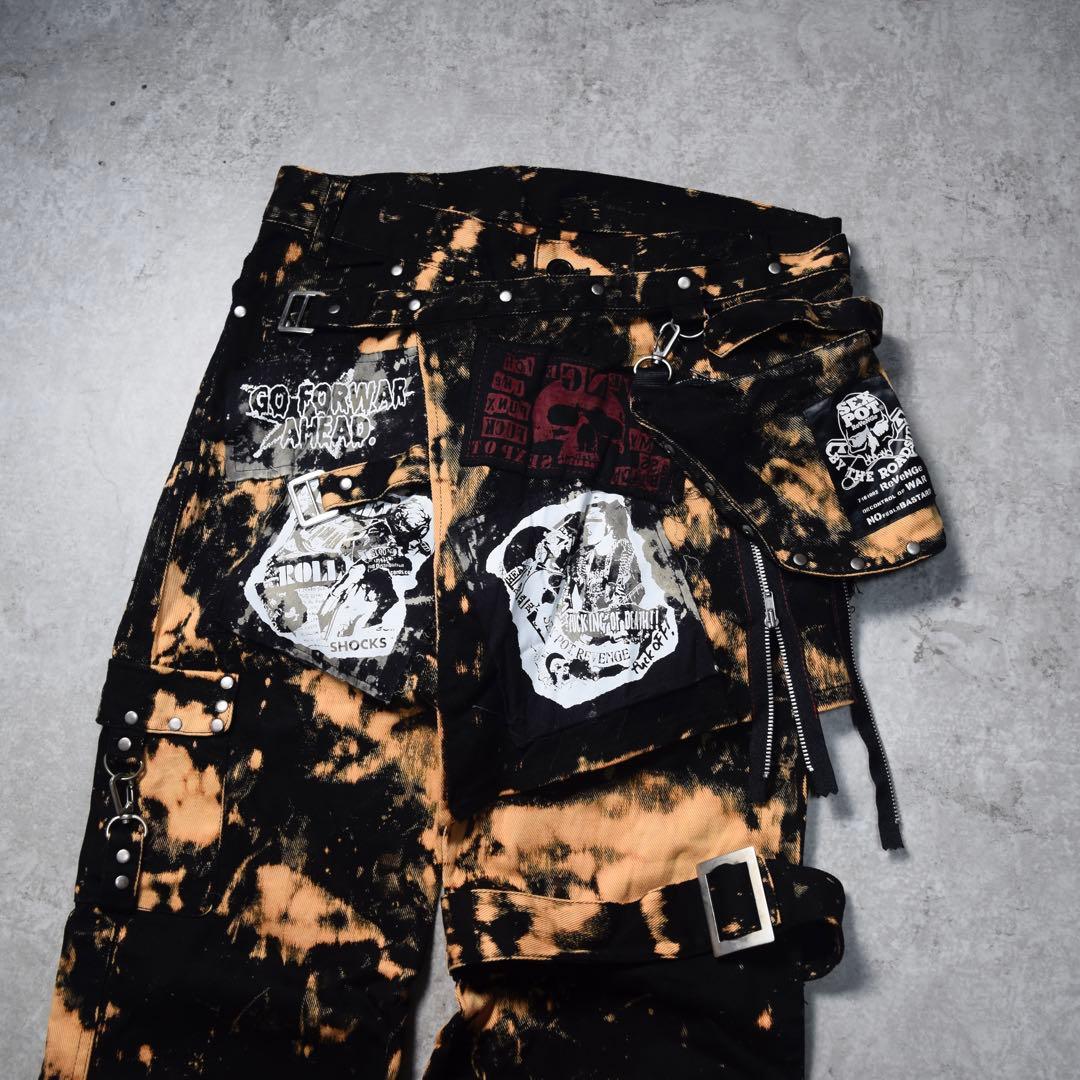 パンツ SEX POT ReVeNGe Bleached Bontage Pants