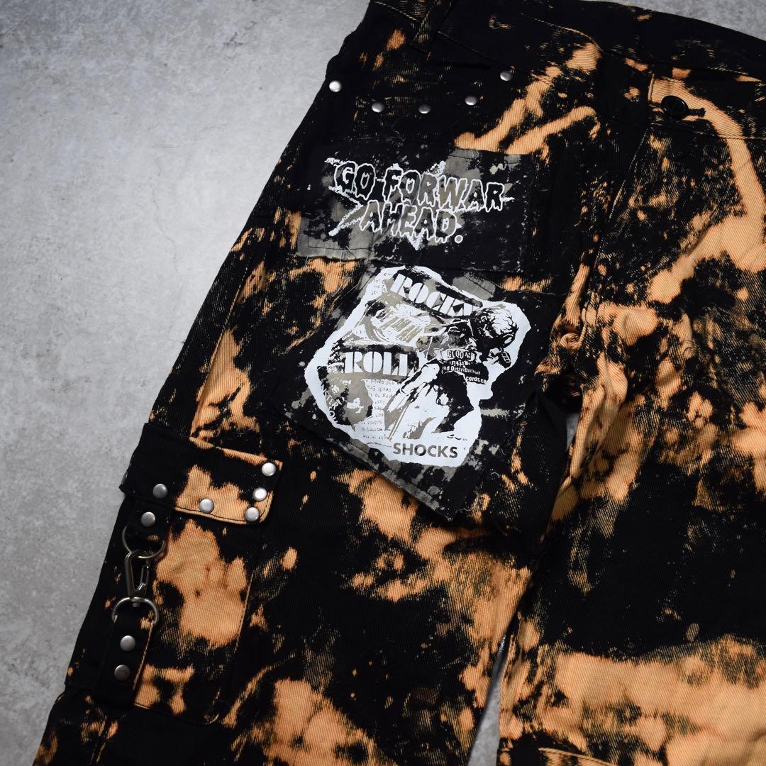 パンツ SEX POT ReVeNGe Bleached Bontage Pants