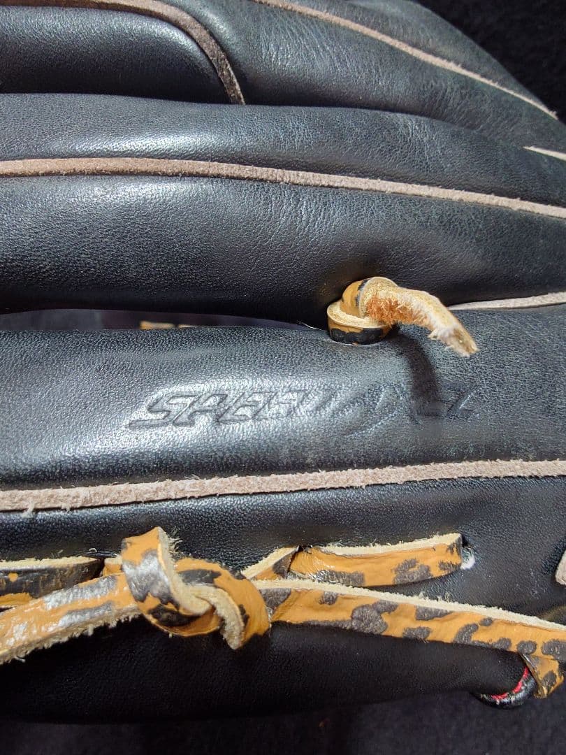 《中古》アシックスゴールドステージ軟式用 BGRFJ-S ヒョウ柄ギャル仕様