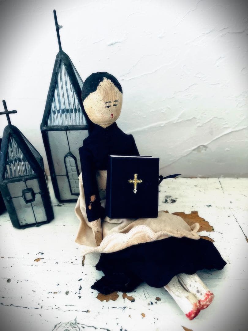 ¨*•.¸¸☆*・ アンティーク　ペグドール 17cm゜•*¨*•.¸¸☆*