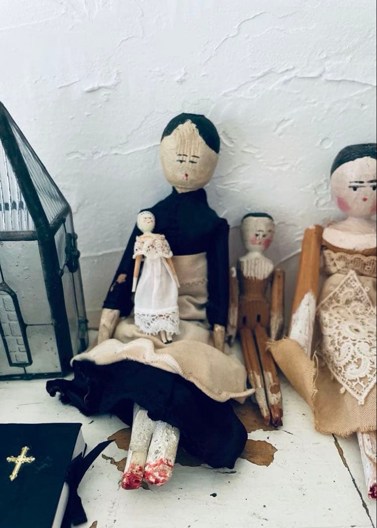 ¨*•.¸¸☆*・ アンティーク　ペグドール 17cm゜•*¨*•.¸¸☆*