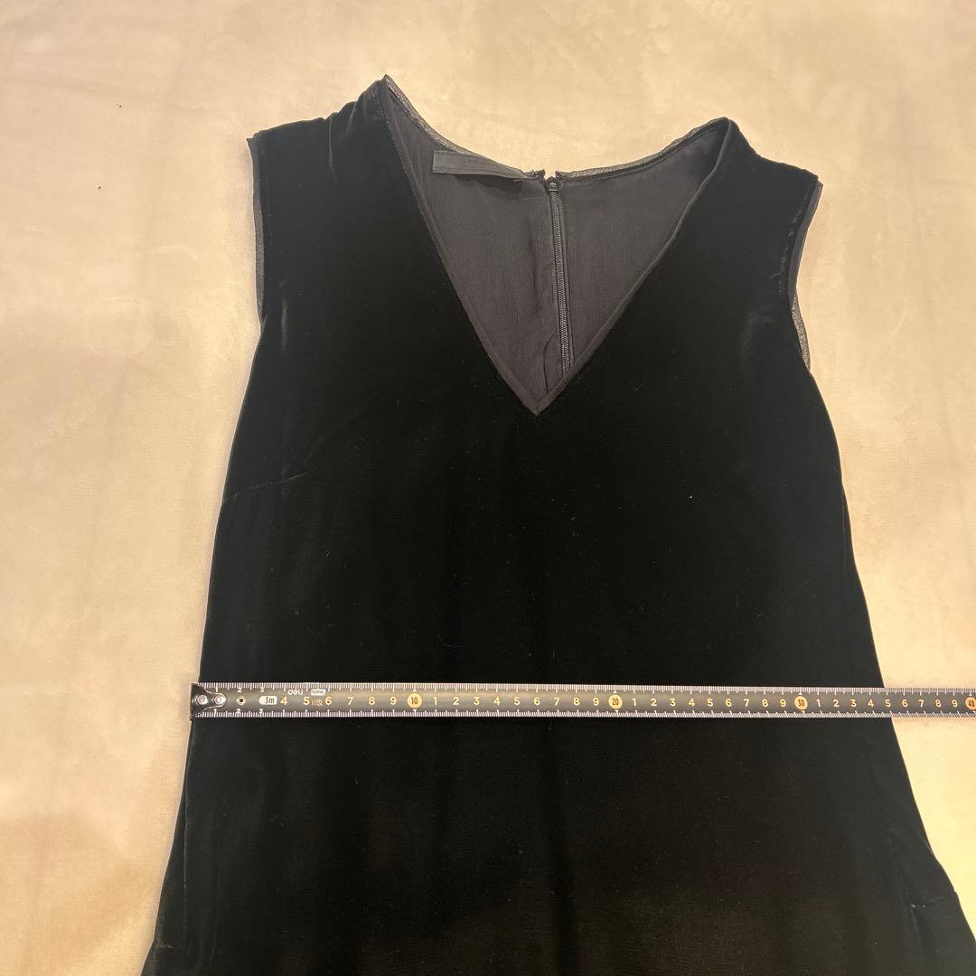 PRADA　シルク ブラック ノースリーブ ワンピース　40