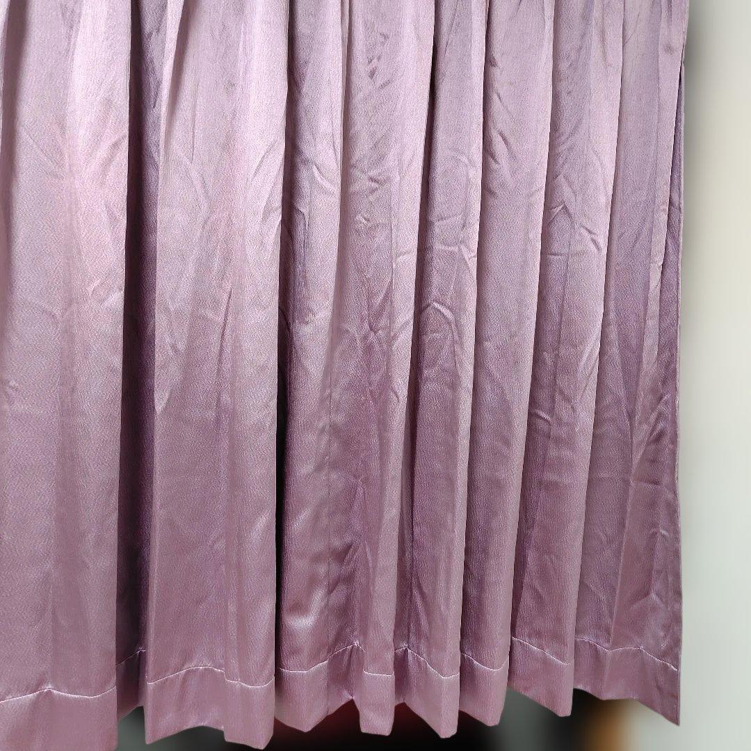 川島織物　未使用　オーダー品　プリーツカーテン　紫系