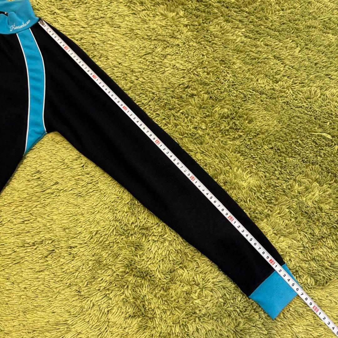 RUSSELUNO ラッセルノ 長袖モックネック ブラック 切替 Lサイズ