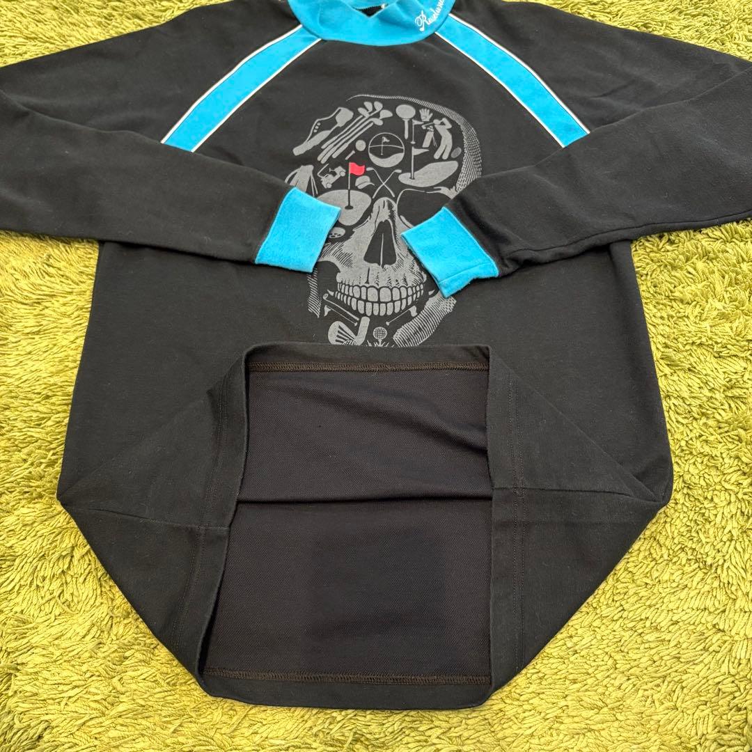 RUSSELUNO ラッセルノ 長袖モックネック ブラック 切替 Lサイズ