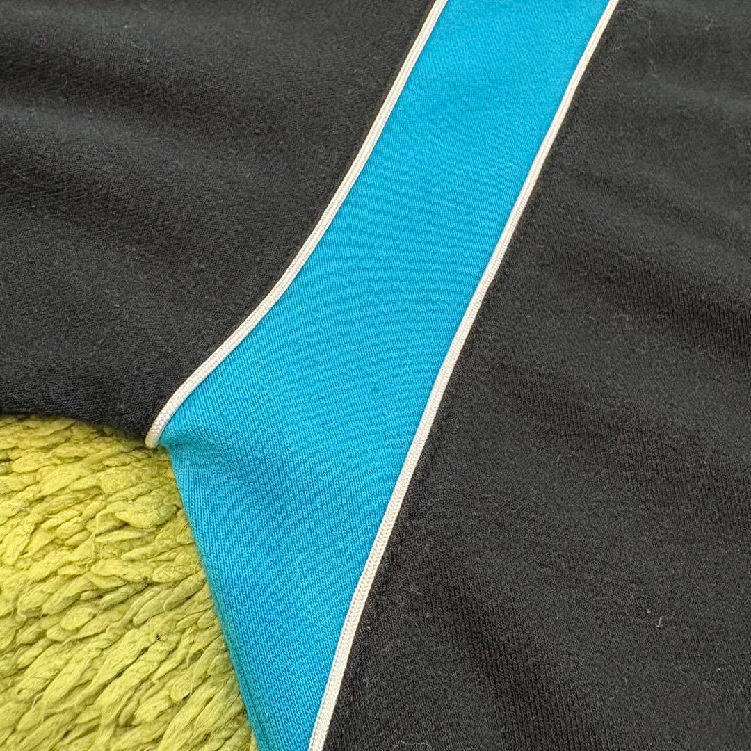 RUSSELUNO ラッセルノ 長袖モックネック ブラック 切替 Lサイズ